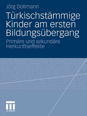 cover image of Türkischstämmige Kinder am ersten Bildungsübergang